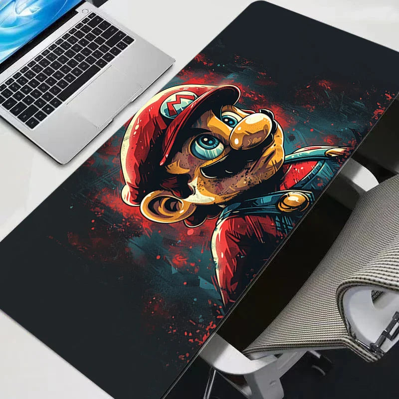 لوحة ماوس أنمي سوبر ماريو كبير الحجم XXL للأجهزة اللوحية، سجادة لوحة مفاتيح فارميلو، ملحقات ألعاب كاواي، لوحة ماوس