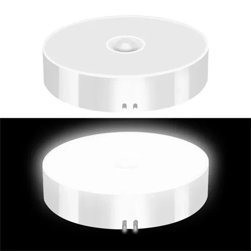 Motion Sensor LED Night Light USB Rechargeable Closet Light Auto On Hands Free Infrared Sensor