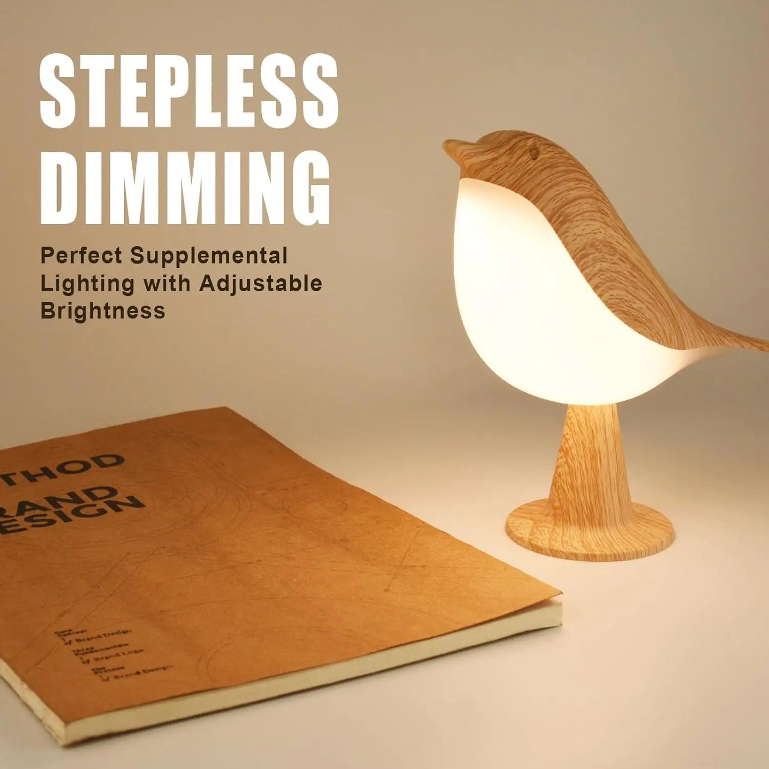 مصباح طيور يعمل باللمس بتقنية LED